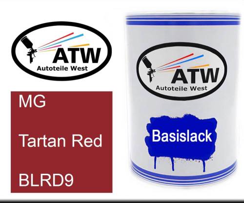 MG, Tartan Red, BLRD9: 500ml Lackdose, von ATW Autoteile West.